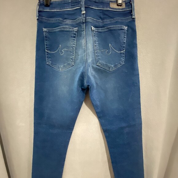 AG Adriano Goldschmied Farrah Skinny Ankle Jeans Size 27 Raw Hem Mid Rise - Picture 6 of 7